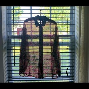 Sheer Floral Blouse